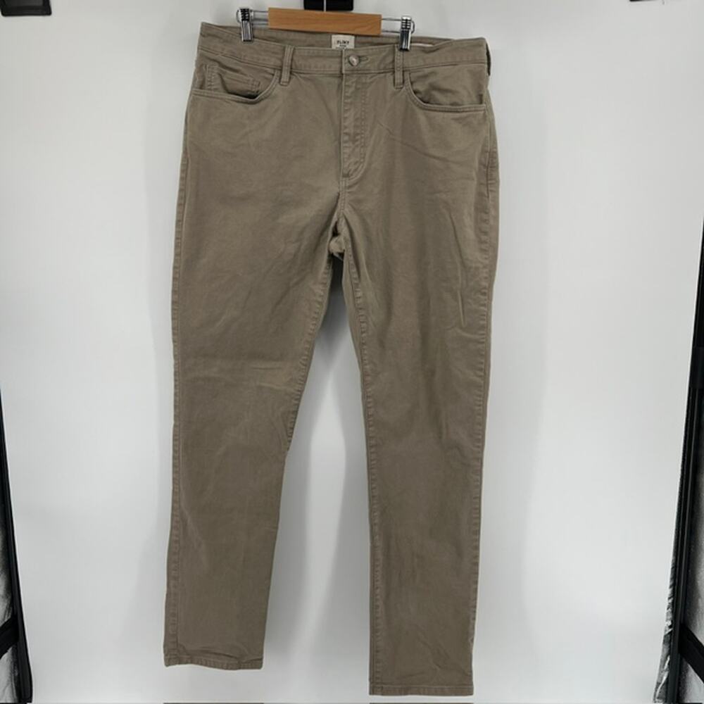 Flint and Tinder Athletic Tapered Fit Chino Pants Mens 36x34 Tan Taupe Stretch